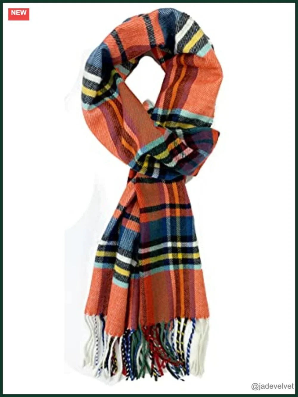 Super Soft Cashmere Feel Unisex Winter Scarf with Tassel Fringe